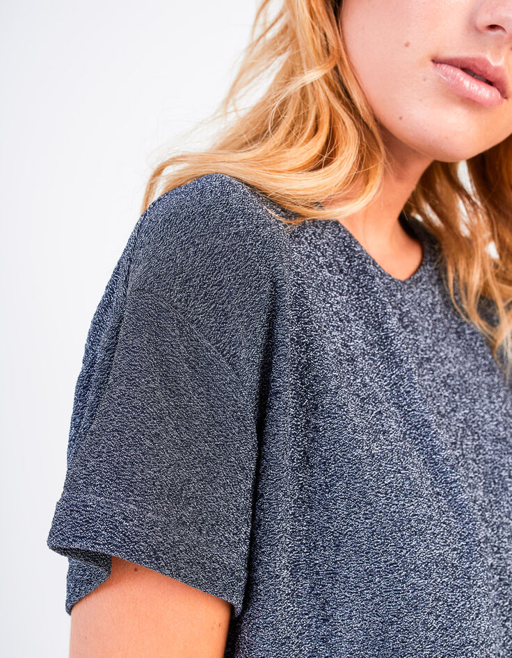 Tee-shirt night blue pailleté I.Code-4