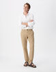 Beige SLIM-Herrenchinohose-7
