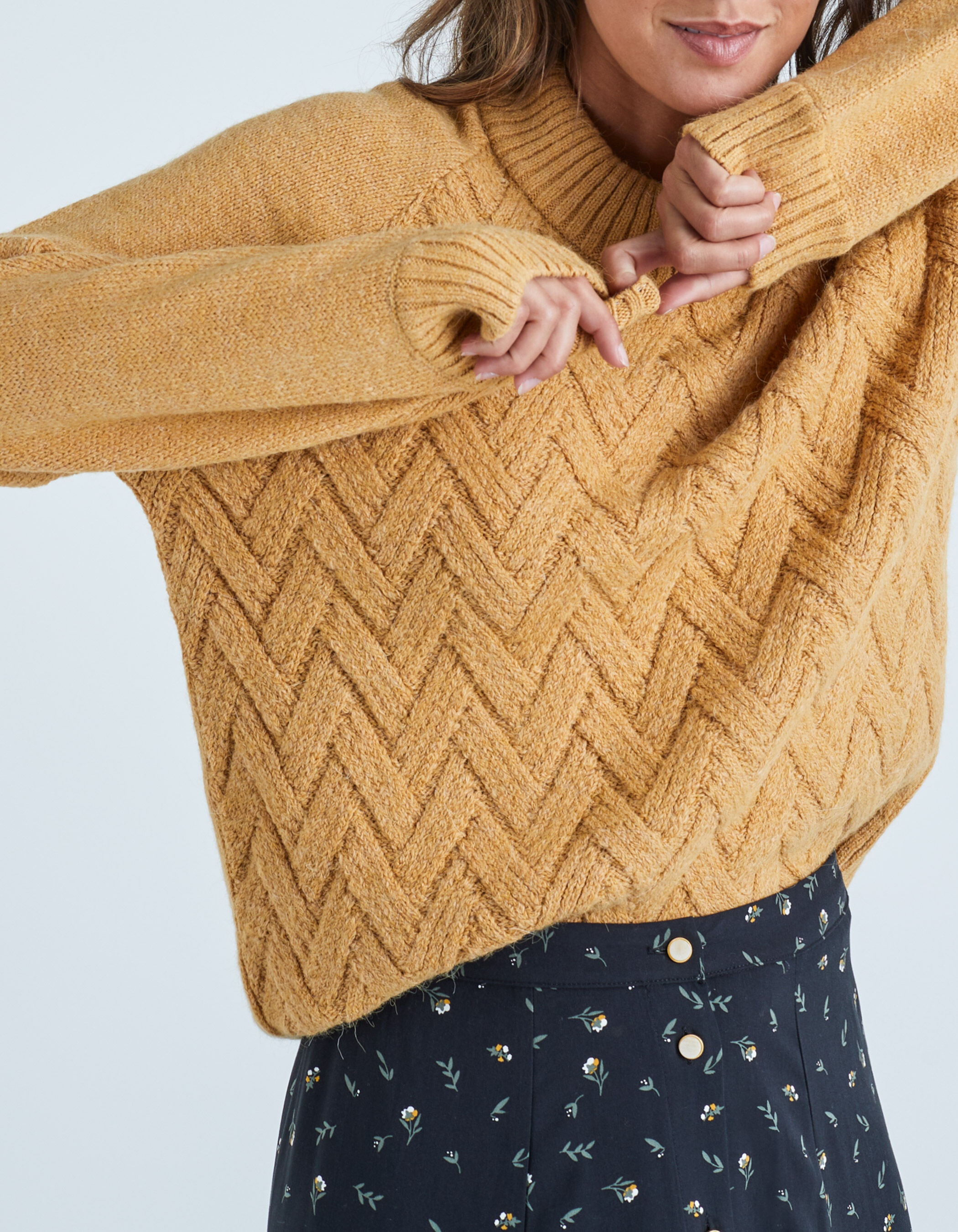 Camel knit sweater online