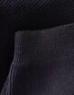 Cardigan à capuche noir en tricot I.Code-11