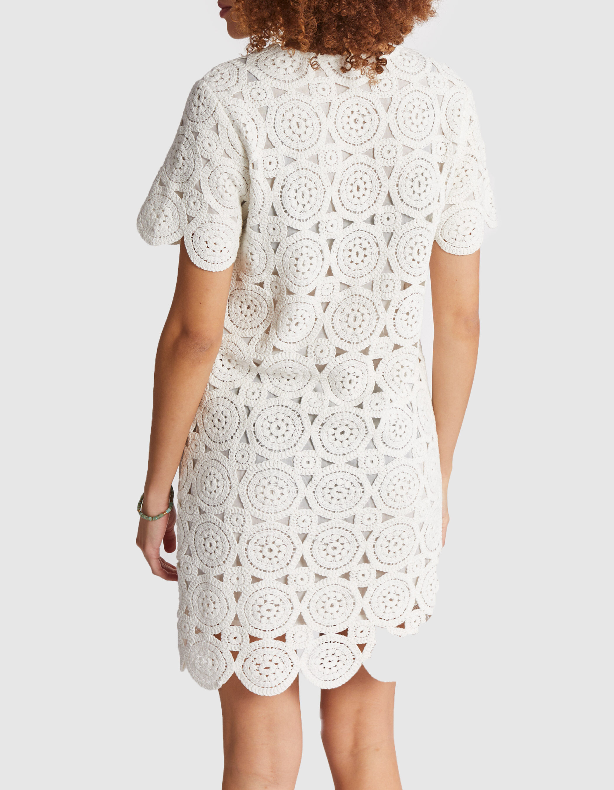 Robe macramé blanche cheap