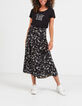 Tee-shirt noir bio message blanc I.Code -3