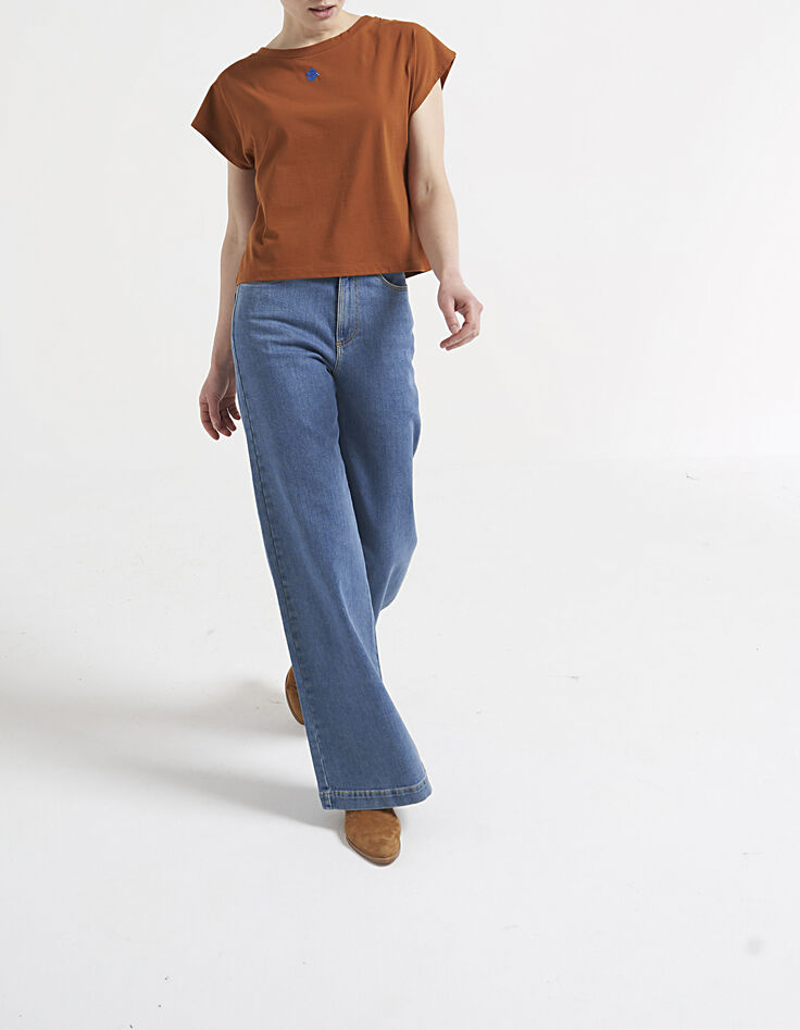 Camiseta caramelo bordado encaje espalda I.Code-6