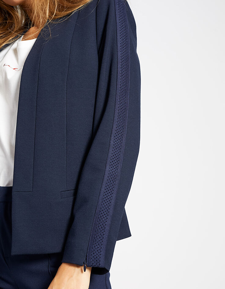 Veste de costume marine maille Milano I.Code-5