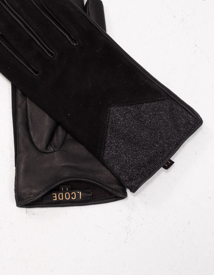 I.Code black and gray bi-material gloves - I.CODE