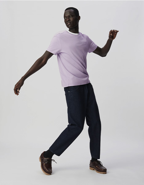 T-shirt lilas détail logo ABSOLUTE DRY